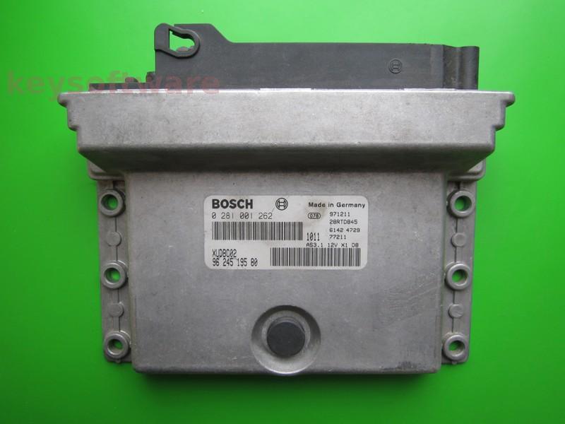 ECU Peugeot 406 1.9TD 9624519580 0281001262 AS3.1 DHX