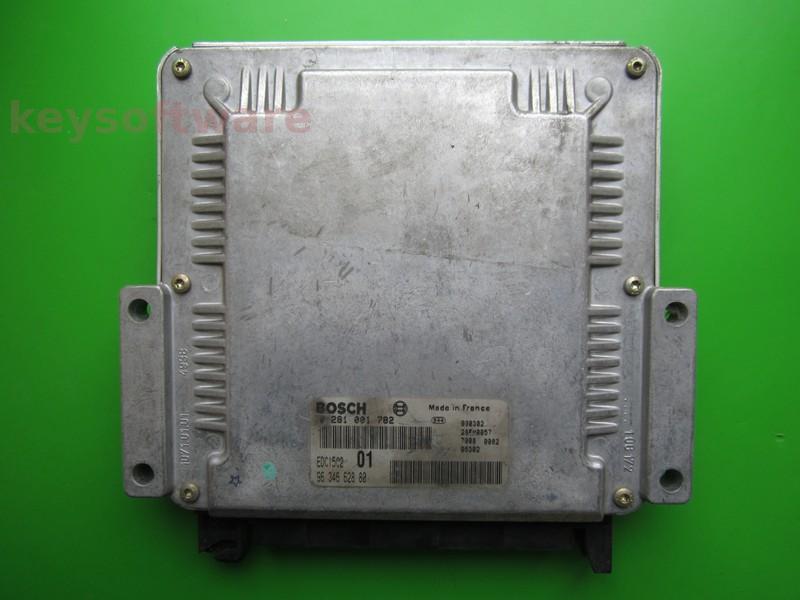 ECU Peugeot 406 2.0HDI 9634662880 0281001782 EDC15C2 RHZ}