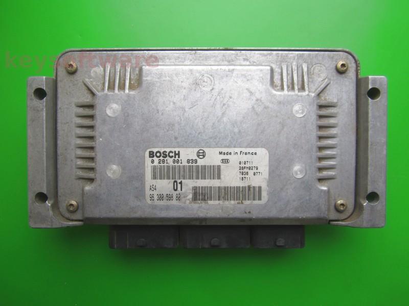 ECU Peugeot 106 1.5D 9630059880 0281001839 AS4 VJX