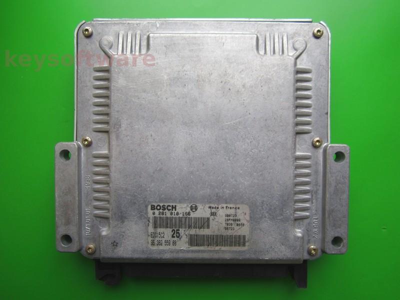 ECU Peugeot 406 2.0HDI 9636255980 0281010166 EDC15C2 }