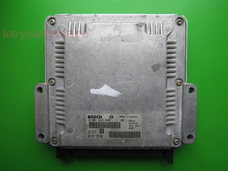 ECU Peugeot 406 2.0HDI 9635157080 0281010248 EDC15C2 RHZ {