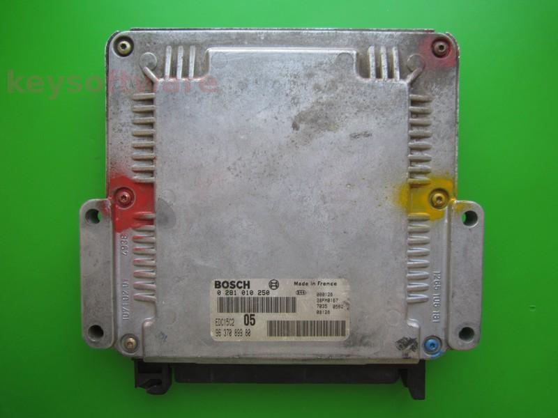 ECU Peugeot 206 2.0HDI 9637089980 0281010250 EDC15C2 RHY }