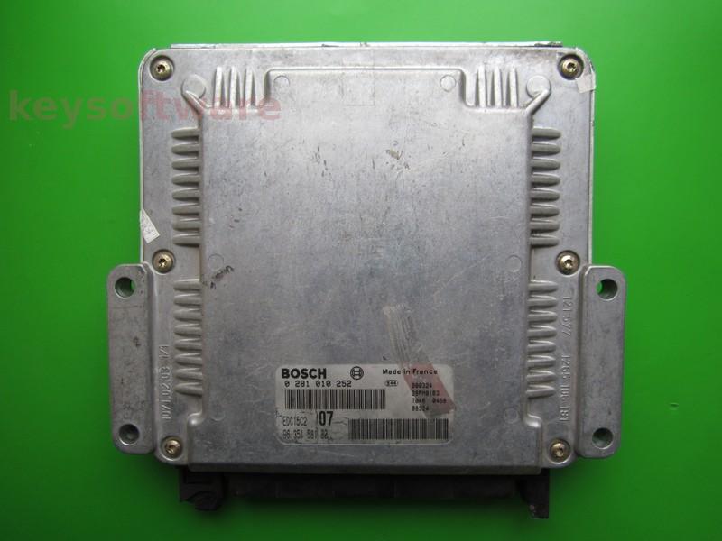 ECU Peugeot 406 2.0HDI 9635158180 0281010252 EDC15C2 RHY }