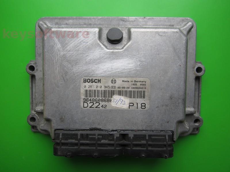 ECU Peugeot Boxer 2.2HDI 9648608680 0281010345 EDC15C7 {