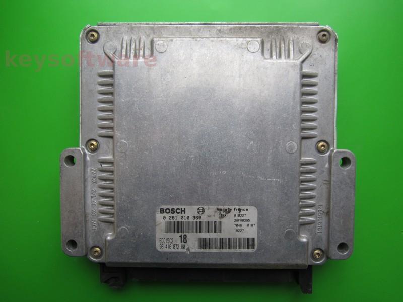 ECU Peugeot Partner 2.0HDI 9641607280 0281010360 EDC15C2 RHY }+