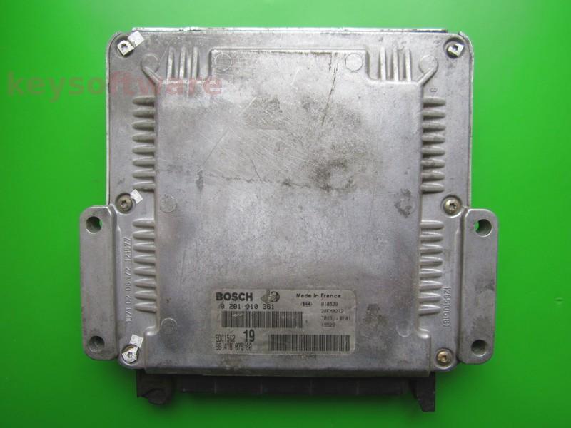 ECU Peugeot 406 2.0HDI 9641607680 0281010361 EDC15C2 RHY