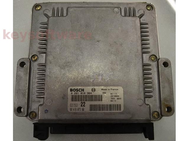ECU Peugeot 406 2.0HDI 9641607380 0281010364 EDC15C2 {+