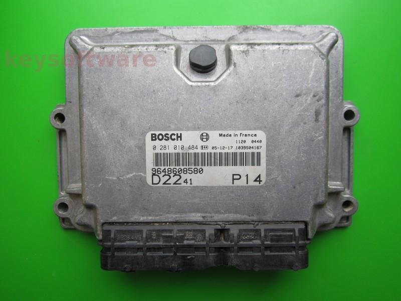 ECU Peugeot Boxer 2.2HDI 9648608580 0281010484 EDC15C7 {+