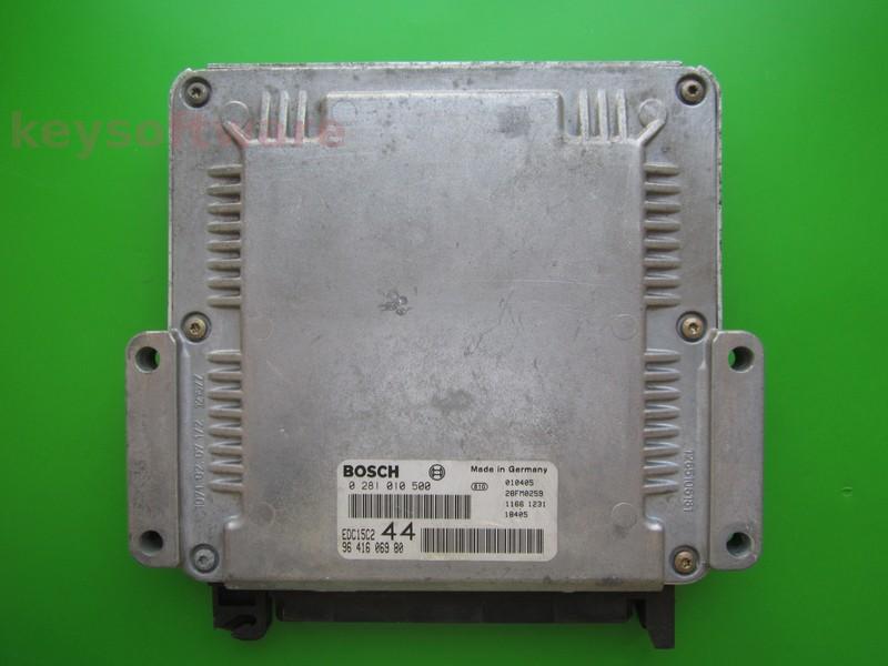 ECU Peugeot 206 2.0HDI 9641606980 0281010500 EDC15C2 }