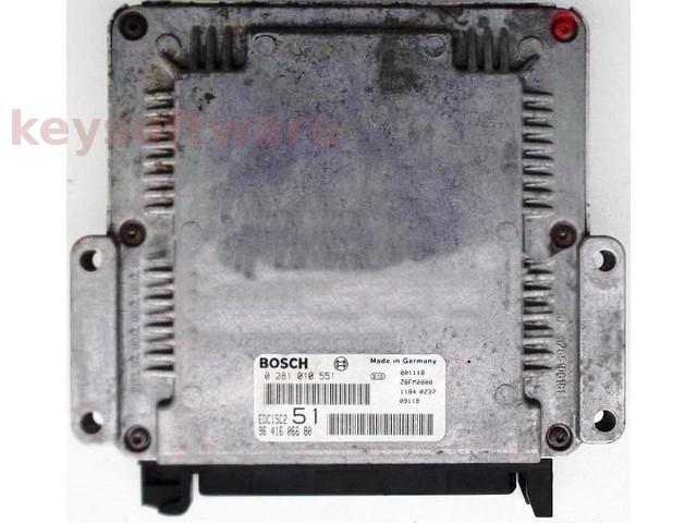 ECU Peugeot 306 2.0HDI 9641606680 0281010551 EDC15C2 {