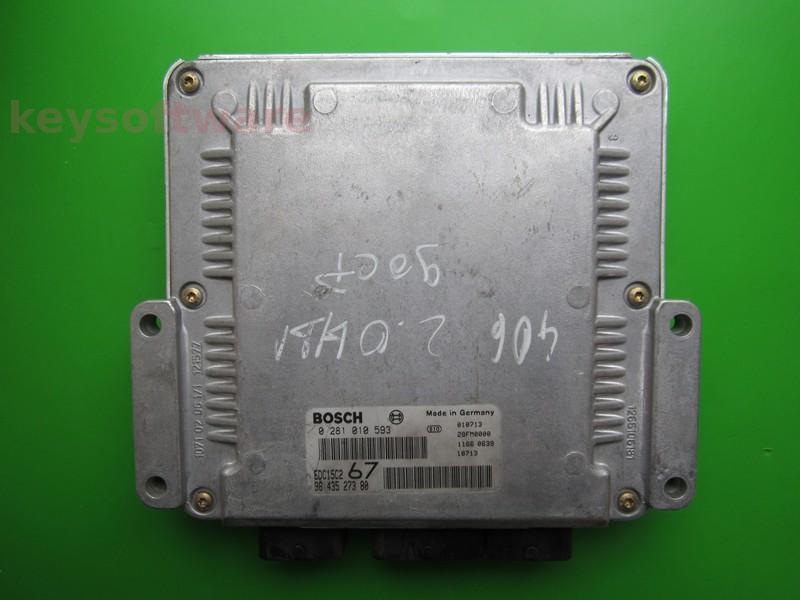 ECU Peugeot 406 2.0HDI 9643527380 0281010593 EDC15C2 RHY