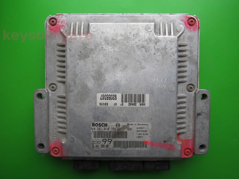 ECU Peugeot 607 2.2HDI 9644199680 0281010765 EDC15C2 }+