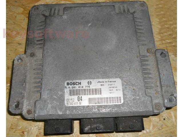 ECU Peugeot 607 2.0HDI 9644241880 0281010778 EDC15C2 {+
