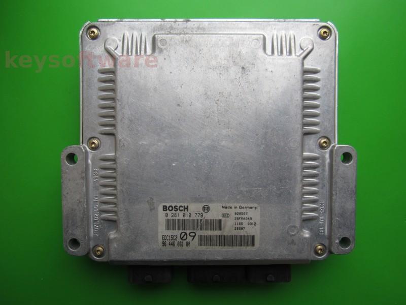 ECU Peugeot 307 2.0HDI 9644606180 0281010779 EDC15C2 RHS }