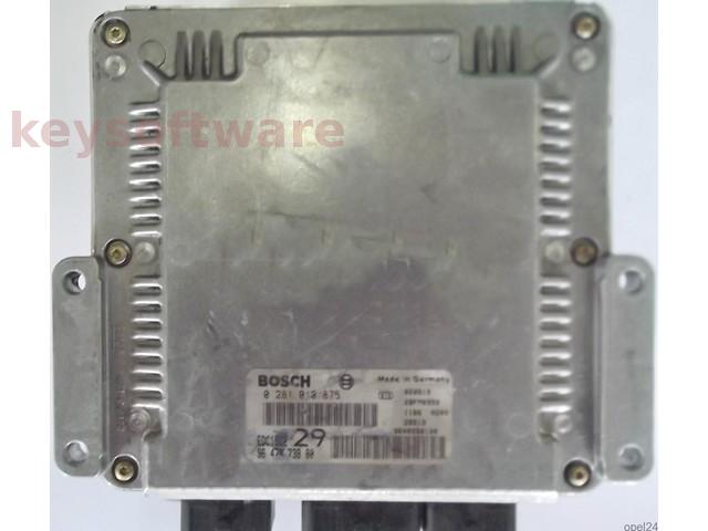 ECU Peugeot 406 2.0HDI 9647473880 0281010875 EDC15C2 { +