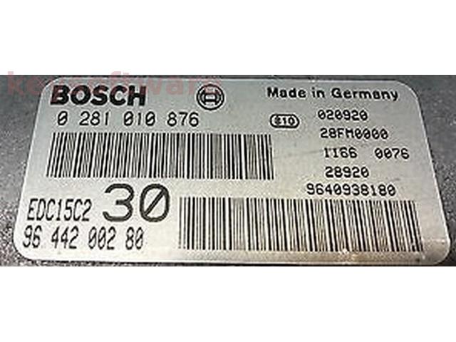 ECU Peugeot 406 2.2HDI 9644200280 0281010876 EDC15C2 { +