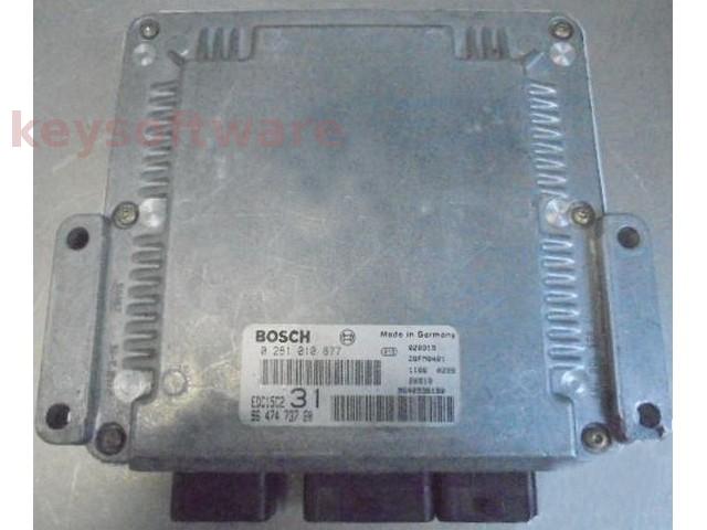 ECU Peugeot 406 2.2HDI 9647473780 0281010877 EDC15C2 { +