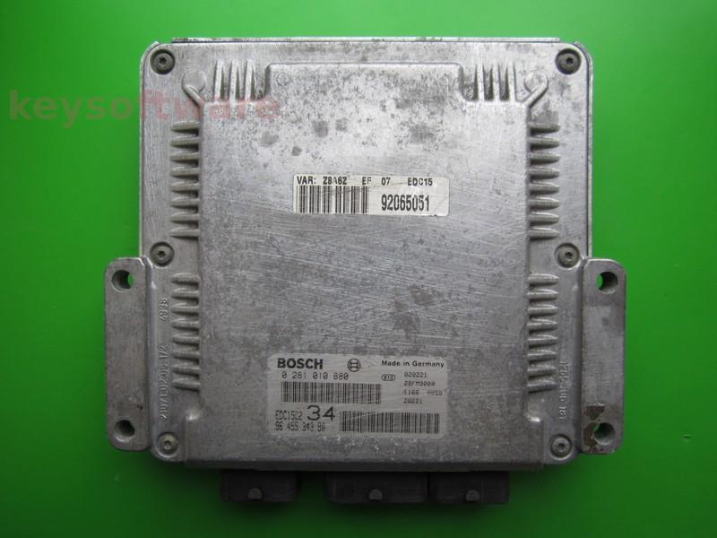 ECU Peugeot 607 2.2HDI 9645534380 0281010880 EDC15C2 4HX }