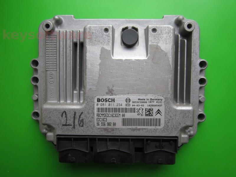 ECU Peugeot 307 1.6HDI 9655698280 0281011234 EDC16C3 {+