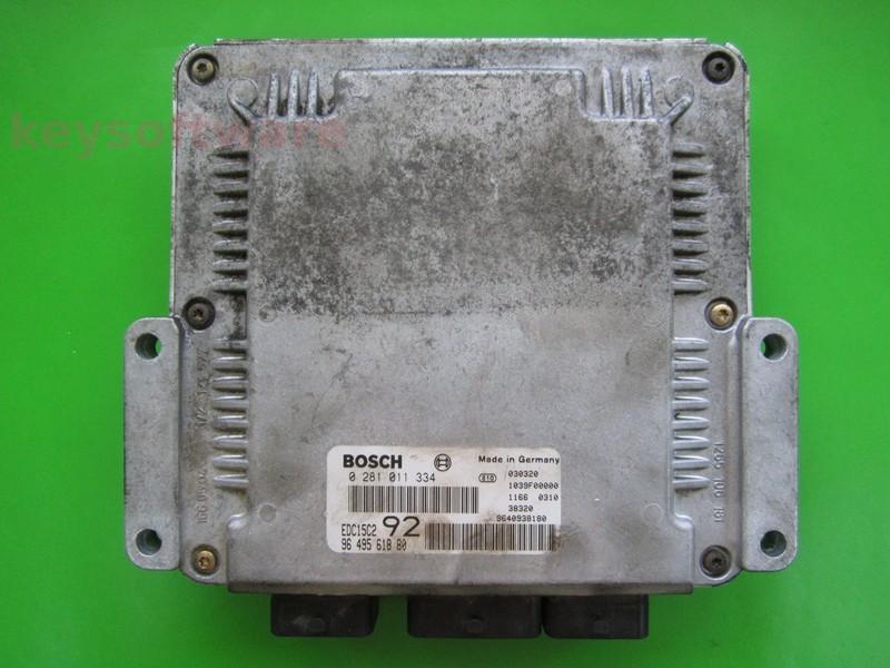 ECU Peugeot 807 2.0HDI 9649561880 0281011334 EDC15C2