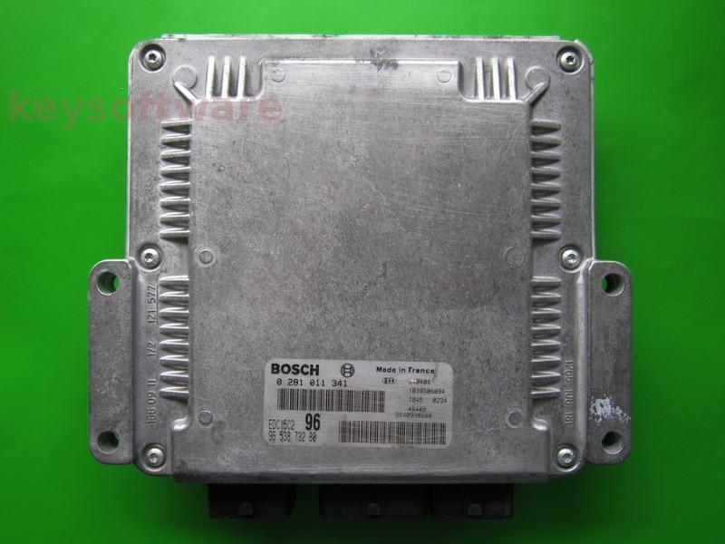 ECU Peugeot 307 2.0HDI 9653873280 0281011341 EDC15C2 }