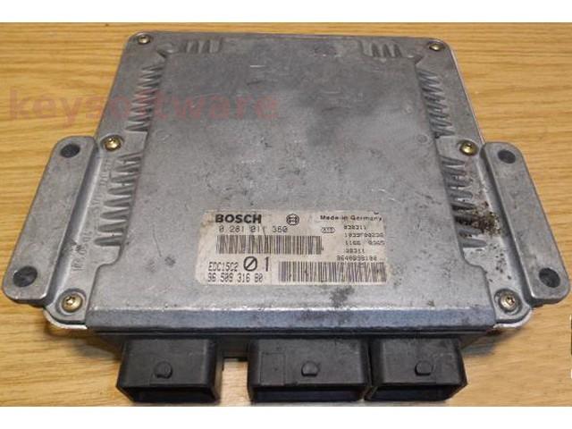 ECU Peugeot 406 2.2HDI 9650931680 0281011360 EDC15C2 { +