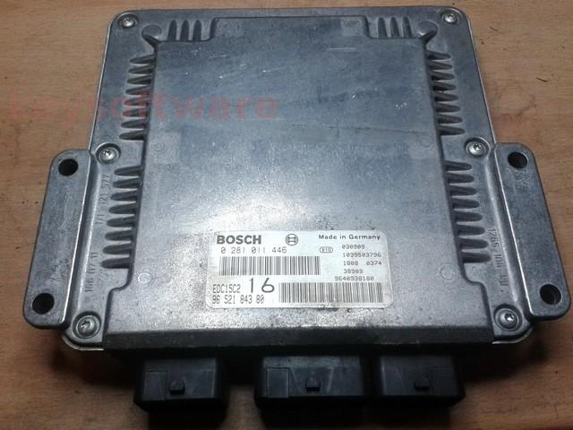 ECU Peugeot 406 2.2HDI 9652184380 0281011446 EDC15C2 { +