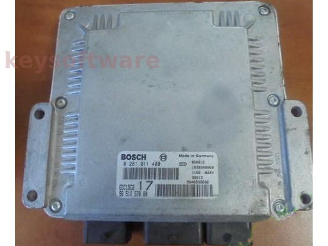 ECU Peugeot 406 2.0HDI 9651257880 0281011480 EDC15C2 { +