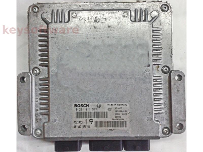 ECU Peugeot 406 2.0HDI 9652184080 0281011517 EDC15C2 {