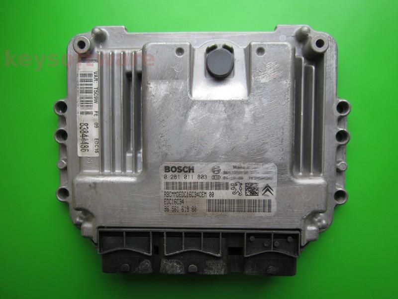 ECU Peugeot 307 1.6HDI 9656161980 0281011803 EDC16C34
