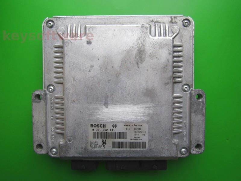 ECU Peugeot 807 2.2HDI 9661145280 0281012141 EDC15C2 {