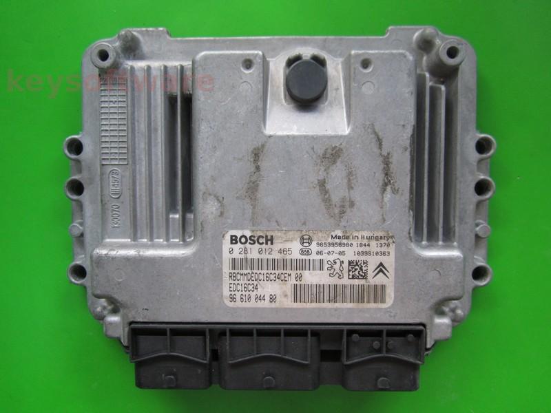 ECU Peugeot 307 1.6HDI 9661004480 0281012465 EDC16C34 { +