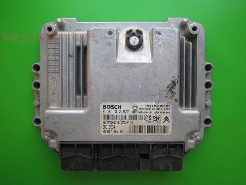 ECU Peugeot 206 1.4HDI 9661728580 0281012525 EDC16C34` }