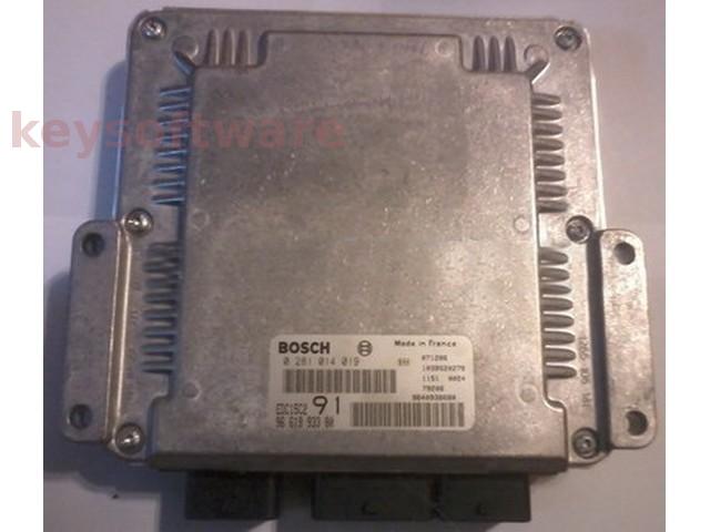 ECU Peugeot 307 2.0HDI 9661993380 0281014019 EDC15C2 {+