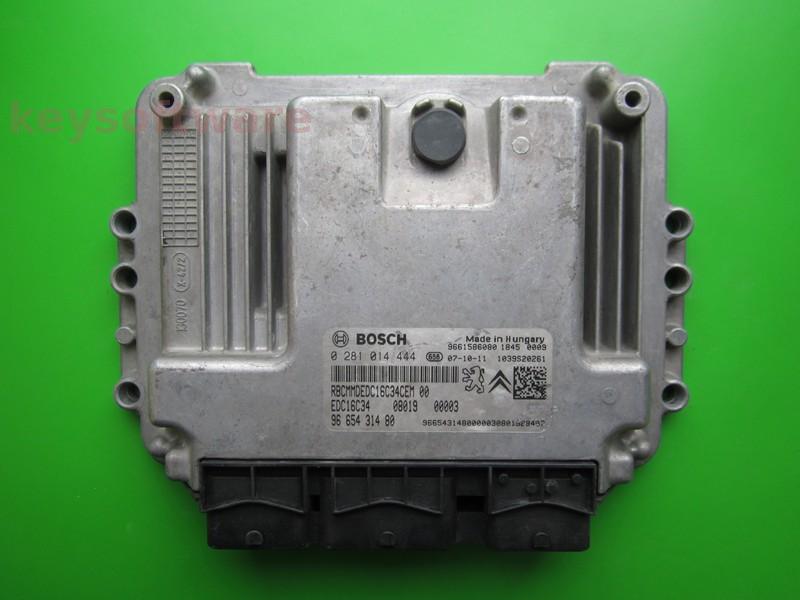 ECU Peugeot Bipper 1.4HDI 9665431480 0281014444 EDC16C34 8HS +