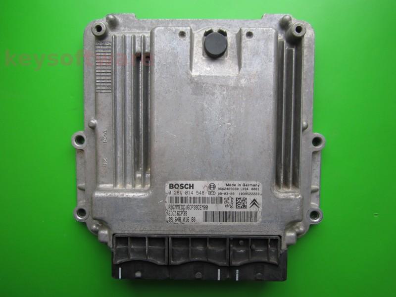 ECU Peugeot 807 2.2HDI 9664801680 0281014548 EDC16CP39 }