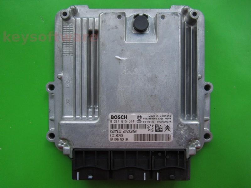 ECU Peugeot 407 2.2HDI 9665926880 0281015514 EDC16CP39