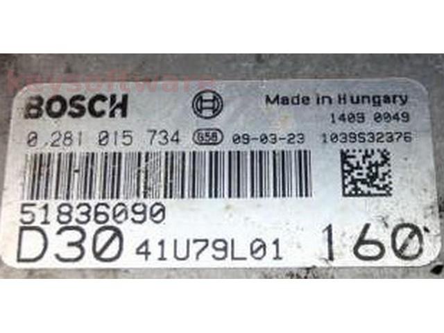 ECU Peugeot Boxer 3.0HDI 51836090 0281015734 EDC16C39 {