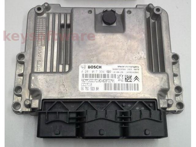 ECU Peugeot Partner 1.6HDI 9675352380 0281017334 EDC17C10 {