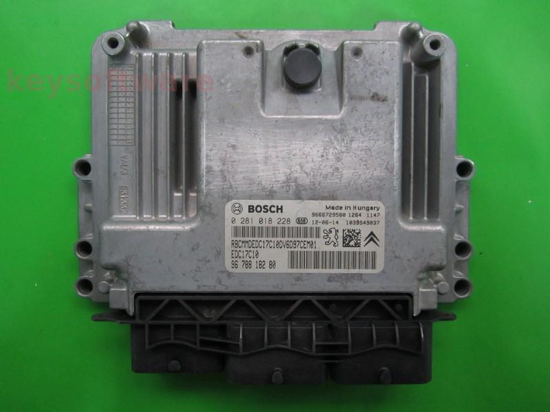 ECU Peugeot Partner 1.4HDI 9678818280 0281018228 EDC17C10 }
