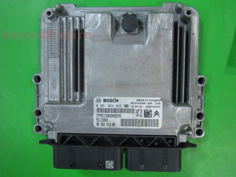 ECU Peugeot 308 1.5 9828241380 0281034826 MD1CS003
