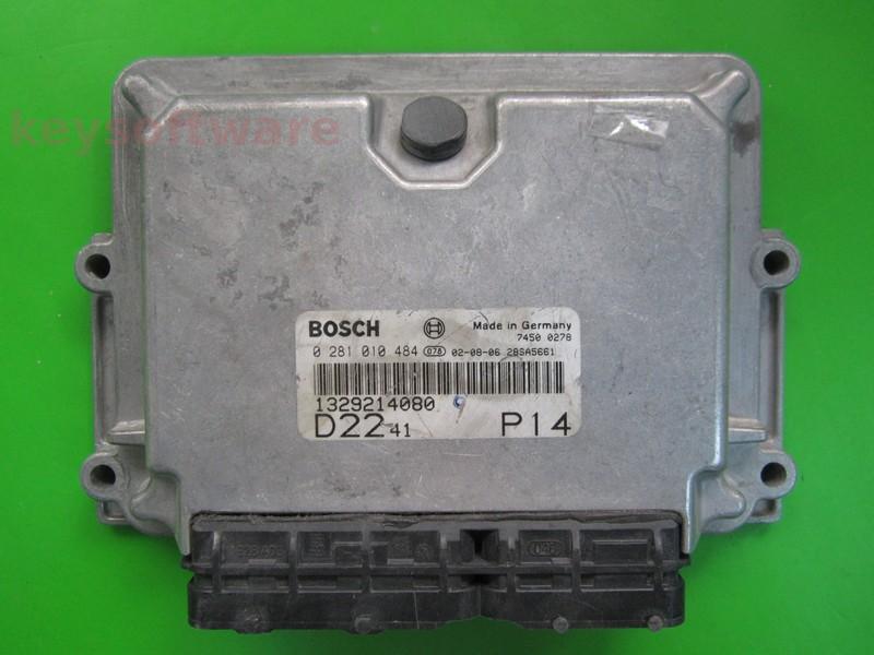 ECU Peugeot Boxer 2.2HDI 1329214080 0281010484 EDC15C7