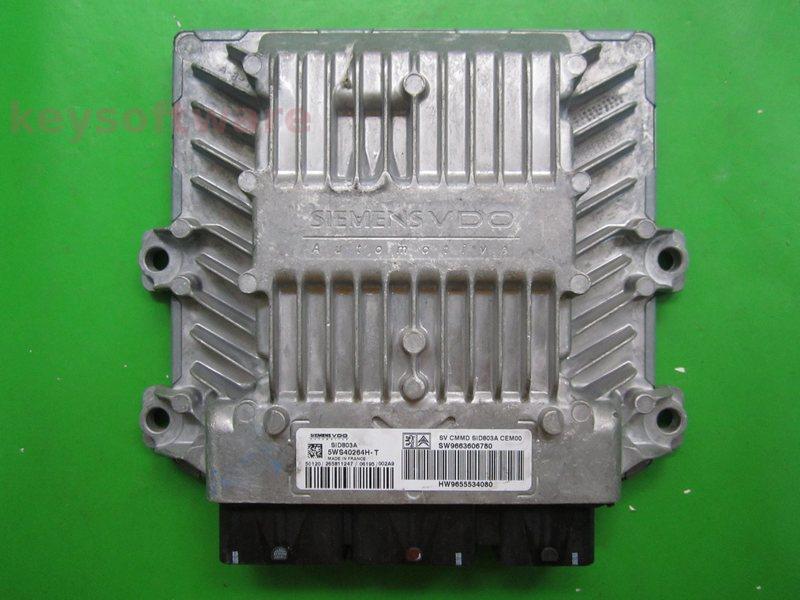 ECU Peugeot 407 2.0HDI 9663606780 5WS40264H-T SID803A