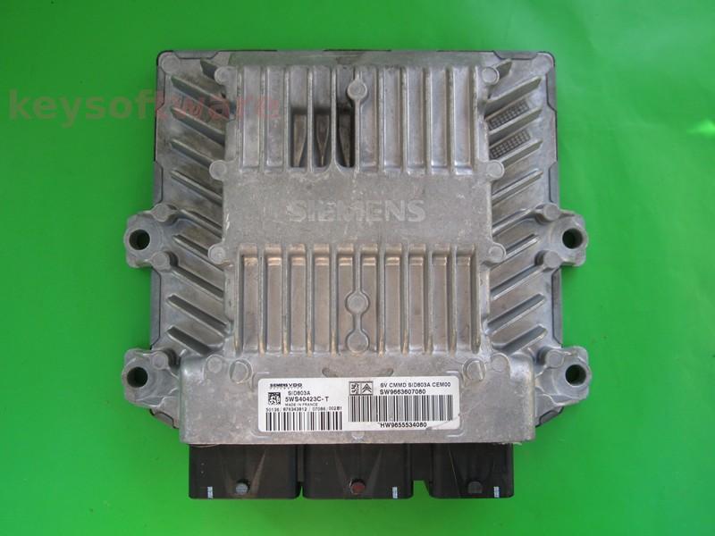 ECU Peugeot 407 2.0HDI 9663607080 5WS40423C-T SID803A }