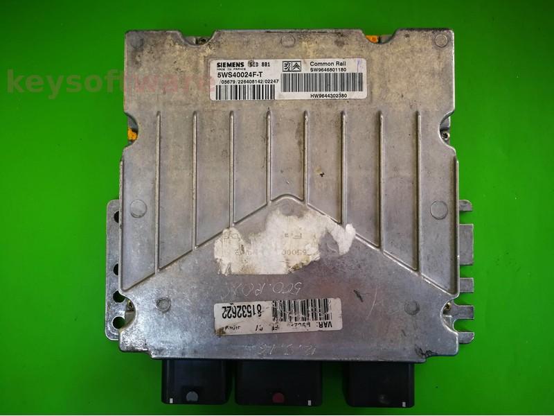 ECU Peugeot 406 2.0HDI 9646801180 5WS40024F-T SID801