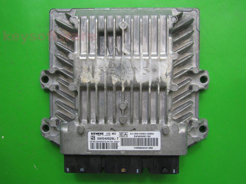 ECU Peugeot 307 2.0HDI 9656061180 5WS40029L-T SID803