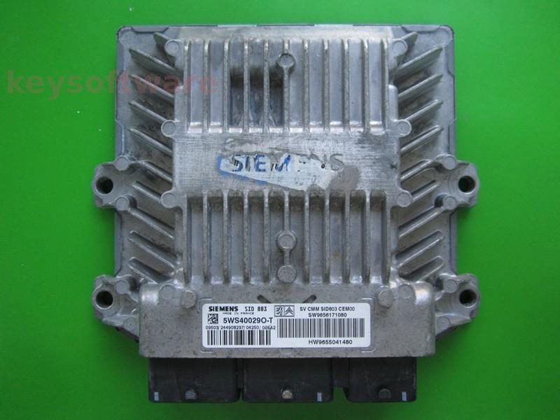 ECU Peugeot 307 2.0HDI 9656171080 5WS40029O-T SID803 }