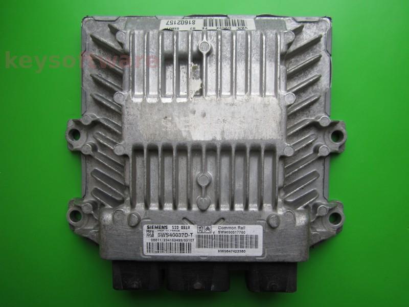 ECU Peugeot 406 2.0HDI 9650517780 5WS40037D-T SID801A