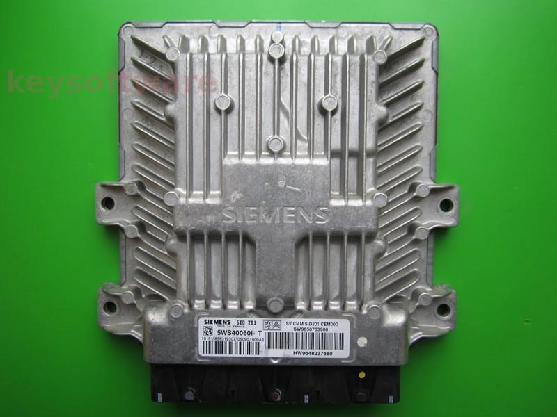 ECU Peugeot 607 2.7HDI 9658763980 5WS40060I-T SID201
