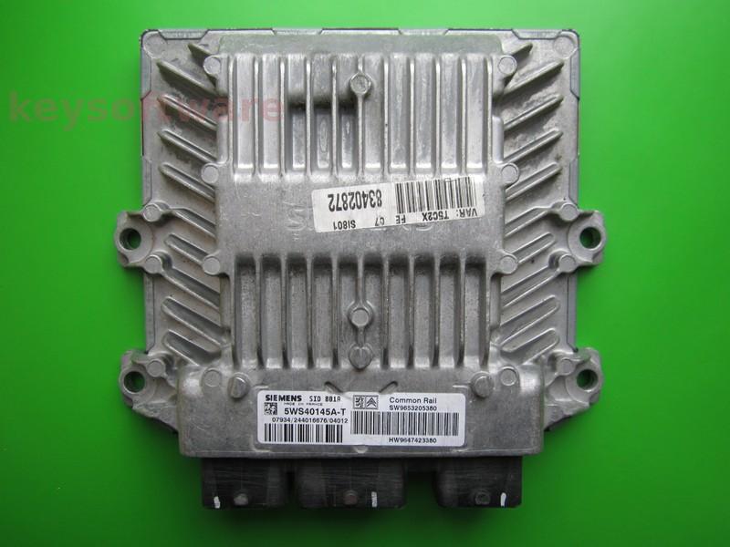 ECU Peugeot 307 2.0HDI 9653205380 5WS40145A-T SID801A +